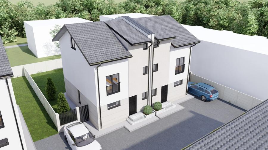 vila 3camere si mansarda locuibila,rate dezvoltator,tva inclus,comision 0 - 4