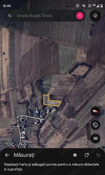 Vând teren comuna Bradu  - 1