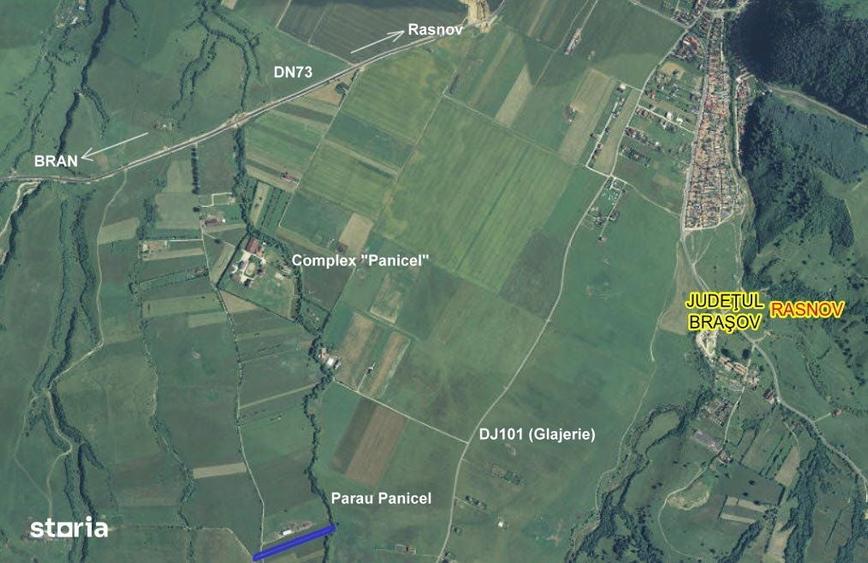 Teren cu panorama superba ?i parau, in Ra?nov, zona Panicel - Glajerie - 4