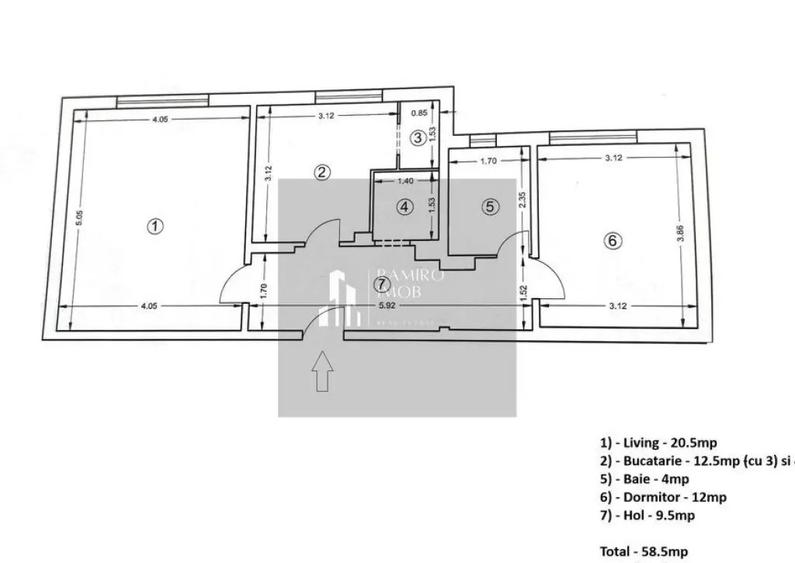 Apartament 2 camere decomandat an 1990 - metrou Eroii Rev... - 1