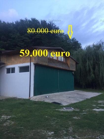 Spatiu  depozitare + apartament 3 camere, Maracineni - Argeselu, teren 1.000mp - 1