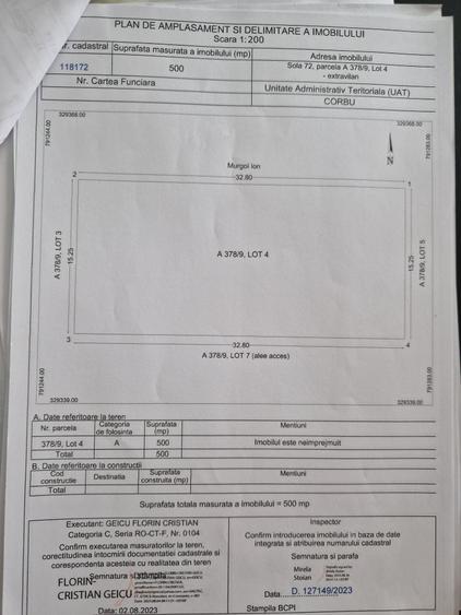 Direct Proprietar vând teren extravilan în Corbu - 1