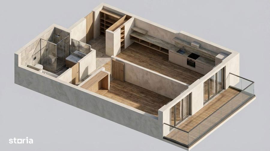 OPORTUNITATE! Ansamblu NZEB! 2 Camere si balcon, Dambul-Rotund - 1