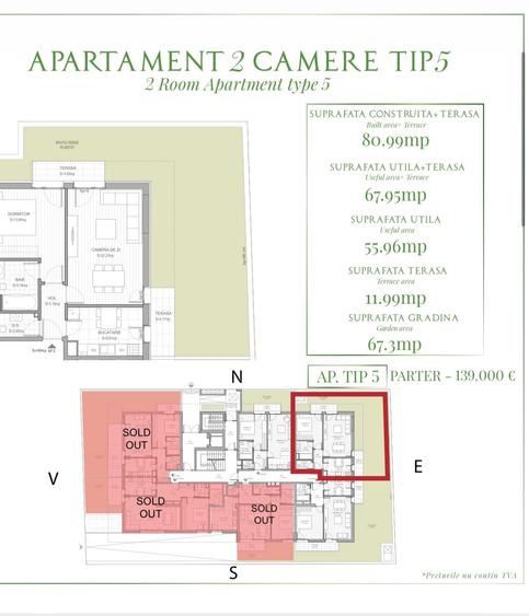 Apartament cu 2 camere decomandat, mobilat în Băneasa