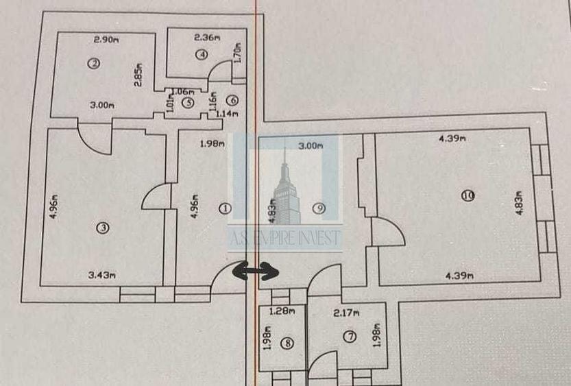 Apartament 4 camere la casă, - zonă Grivitei/Brașov - 8