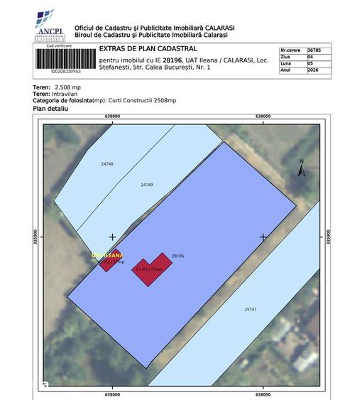 Casa cu teren 2.508 mp ?i 76 m deschidere la DN3 40 km de Bucuresti - 11
