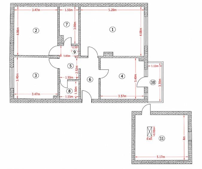 Apartament cu 3 camere decomandat în Periș