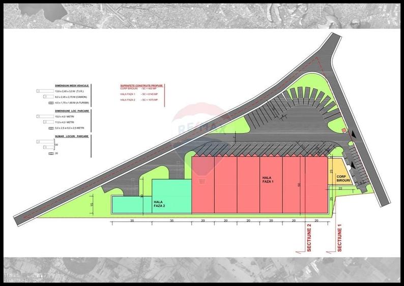 Teren 2Ha  Drumul Intre Tarlale - A2, pretabil hale + birou - 2
