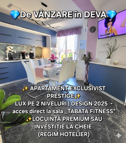 APARTAMENT EXCLUSIVIST- LUX pe 2 niveluri DESIGN 2025 cu acces  la SALĂ FITNESS - 1