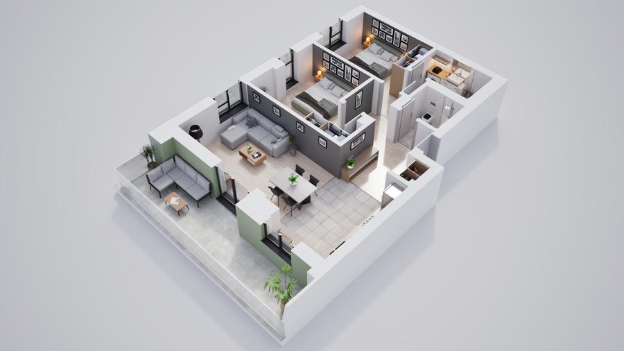 Apartament 3 camere, ansamblu privat cu parc - 14