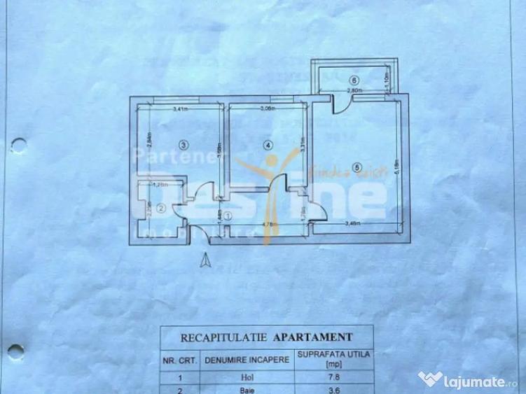 Apartament 2CD 50,3mp + balcon zona centrala Podu de Fier - 12