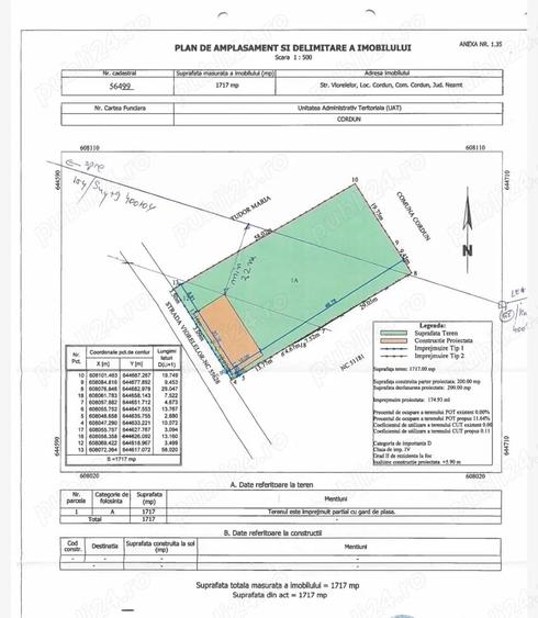 Teren 1717 mp,intravilan langa centura ocolitoare Cordun! - 4