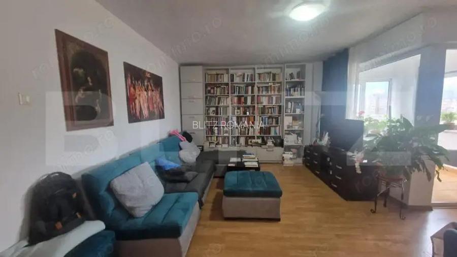 Apartament 91 mp, 3 camere, 2 bai, etaj intermediar, vedere panoramica, Vlahuta