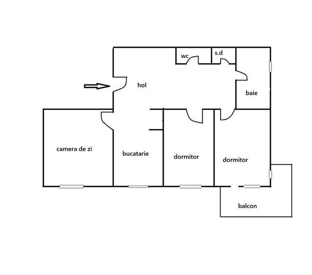 Apartament 3 camere decomandat, 65 mp, Zorilor - 14