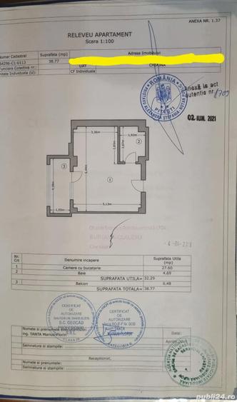 Garsoniera 38,77m Militari Rezidence ,str. TINERETULUI 85 - 5