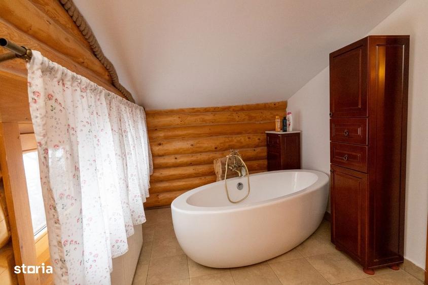 Casa premium din bu?tean,construita cu responsabilitate 980 mp teren - 13