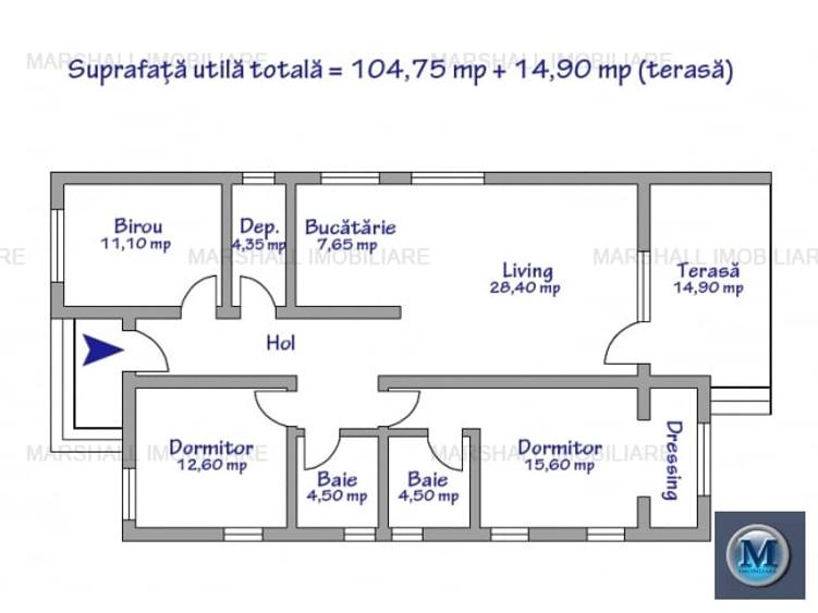 Casa cu 4 camere de vanzare in Paulesti, 119.65 mp #15874 - 15