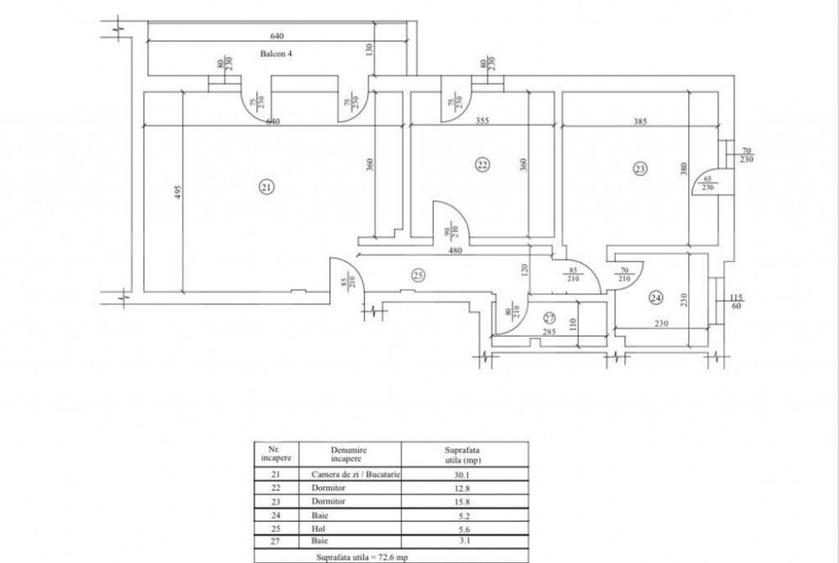Apartament 3 camere, decomandat, 80.9mp, Cartierul Veteranil - 1