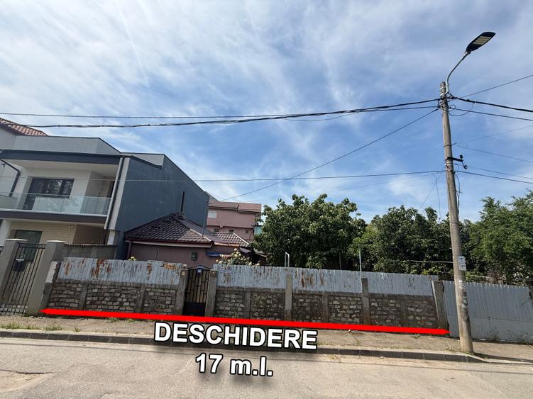 Teren de vânzare 378 mp,Deschidere 17 ml,Toate utilitățile, Prelungirea Ghencea - 8
