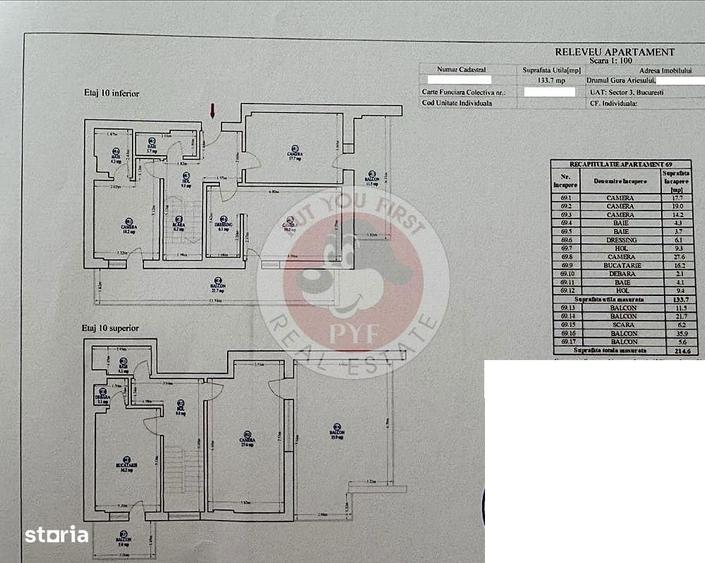 Astorium | Penthouse Lux | 215mp | 2 parcari | B13109 - 1