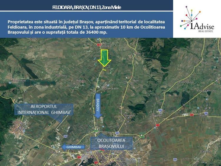 Teren Construcții intravilan de 36400 mp, în Feldioara