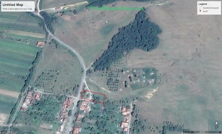 Teren Construcții intravilan de 1080 mp, în Gurahonț