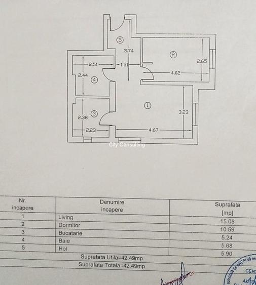 Vanzare apartament cu 2 camere Cosmopolis - 11