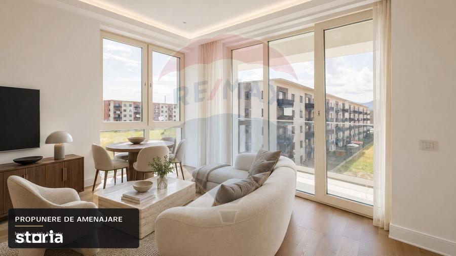 Apartament cu 3 camere decomandat în Tractorul
