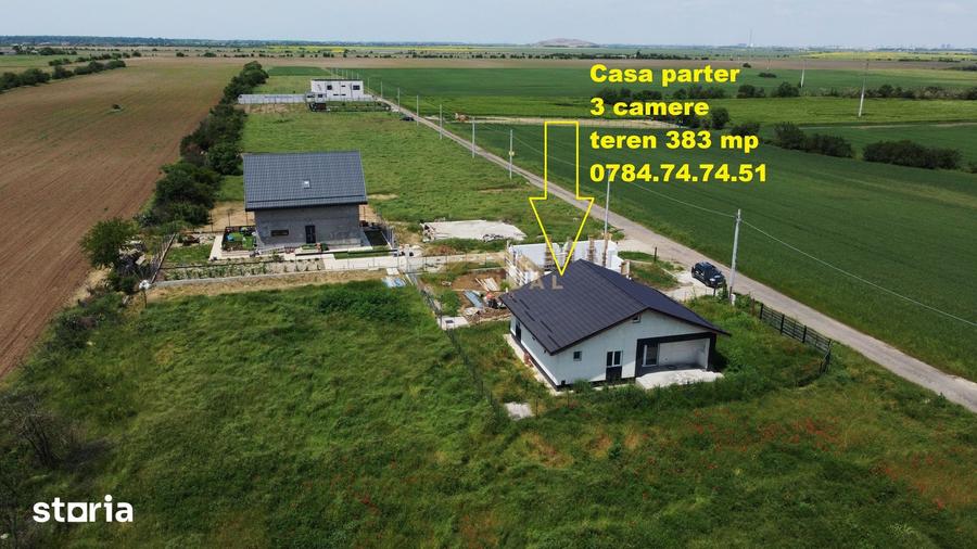 Casă cu 3 camere cu Teren 383 Mp în Berceni