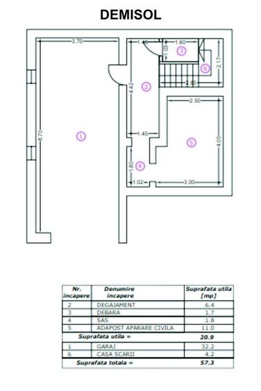 Brancoveanu, casa S+P+1Et+M, 260 mp utili, garaj subteran, adapost ALA - 5