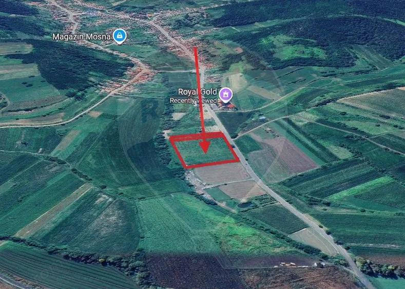 Teren intravilan 1.7 Ha, proiect hala industriala - Mosna DN141 - 3