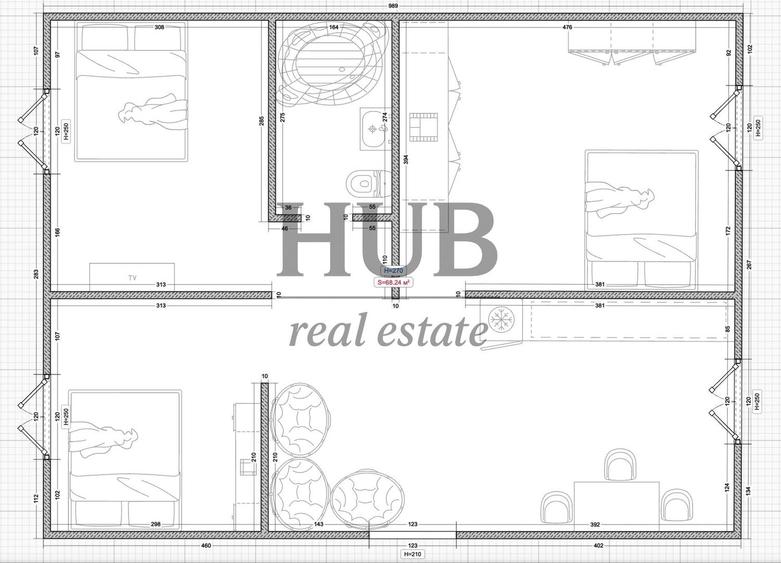 Apartament cu 3 camere | Bistrita lac | parter | modern - de vanzare - 9