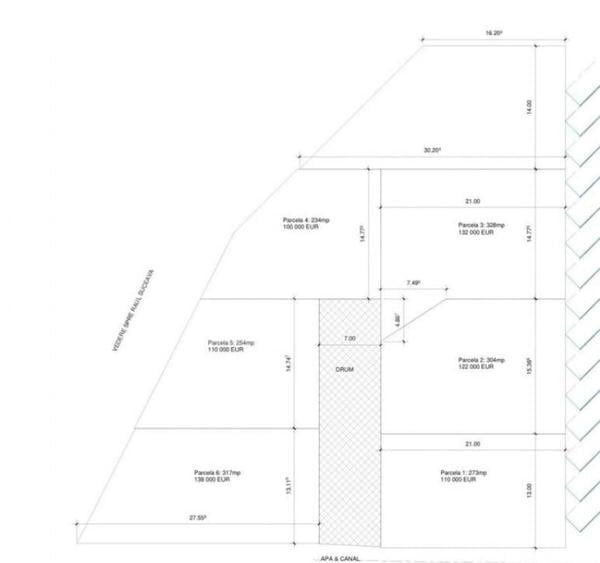 Teren parcelabil P+2 in Zamca,400 euro/mp alege-?i - 1