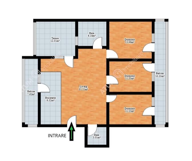 Apartament cu 4 camere decomandat în Șelimbăr