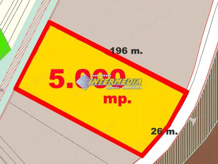 Teren Intravilan vanzare 5000 mp la DN iesire Alba spre Sebes deschidere 26 m - 1