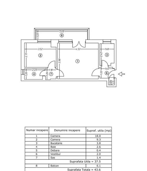 Apartament 2 camere Gara de nord Dinicu Golescu - 7