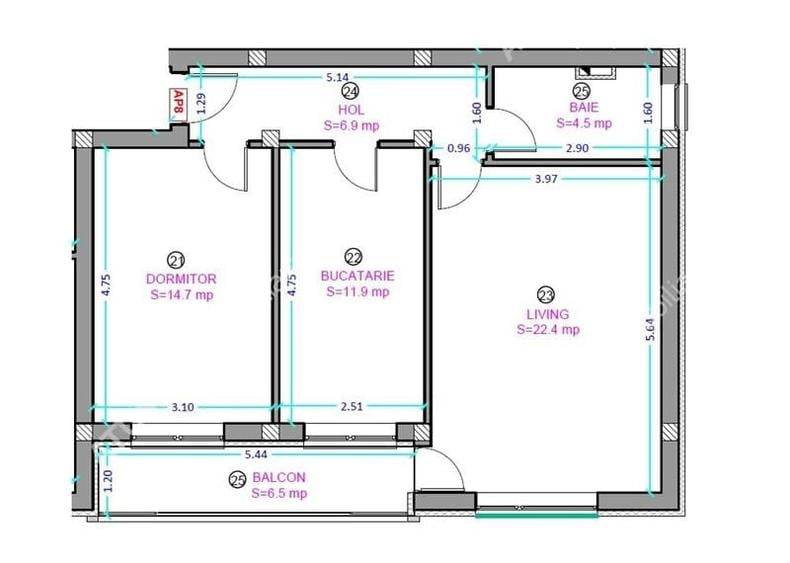 Apartament la cheie cu 2 camere decomandate etaj 1 zona Shopping City - 4