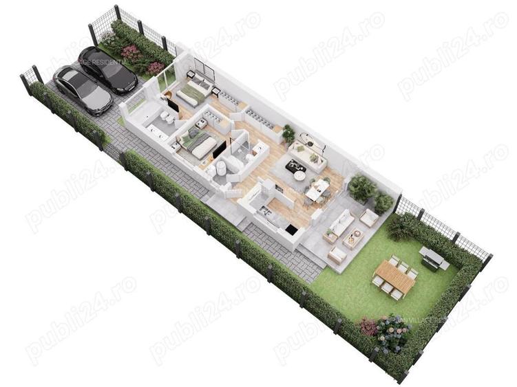 Direct de la proprietar Canova! Construim case, toate utilitatille, drum asfaltat, in Mosnita Noua - 1