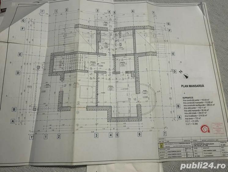 Vand teren cu proiect si constructie partiala - 1