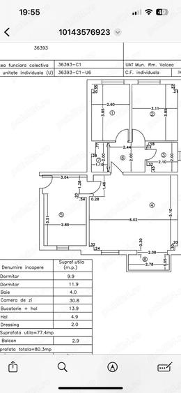 Apartament 3 camere Lenin Sud - 4
