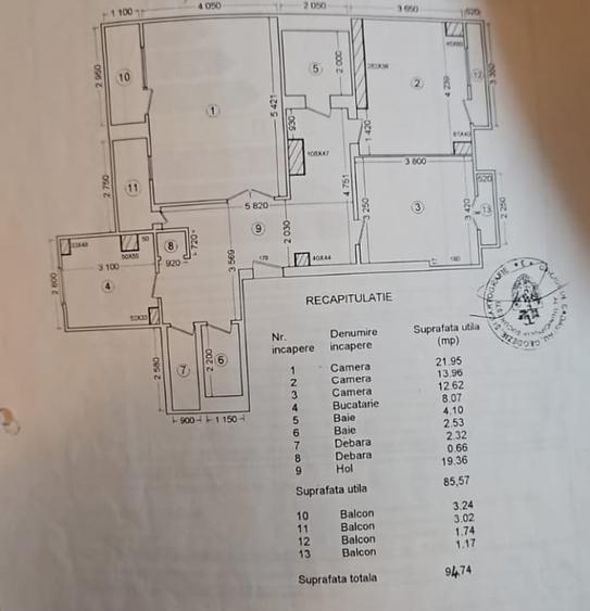 Inchiriere 3 Camere Bd. Unirii 95mp mobilat | birouri/rezidential - 18