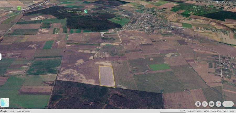 Teren agricol extravilan de 31200 mp, în Afumați