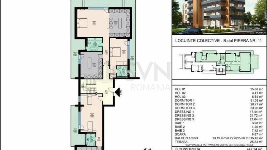 Penthouse Pipera 754m2 cu piscina proprie - 1