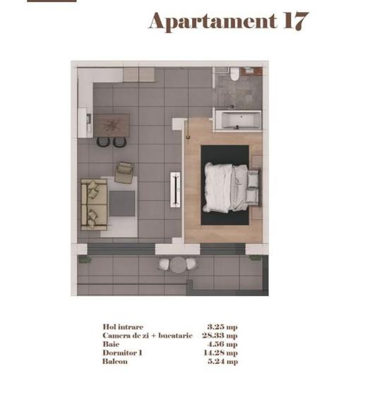 Apartament 2 camere în ansamblu NZEB, 50+5 mp, de la dezvoltator - 2