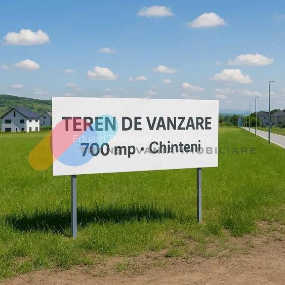 Teren de 700 mp cu PUZ aprobat Chinteni