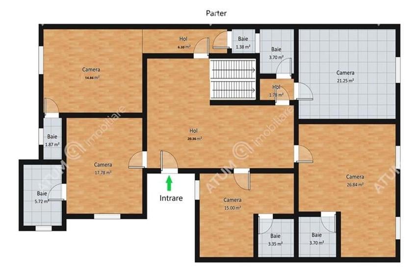 Pensiune cu 6 camere curte de 139 mp zona Ultracentrala din Sibiu - 8