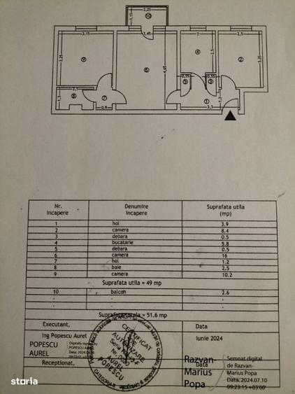 Apartament 3 camere SD, et. 3, Zimbru (Proprietar) - 1