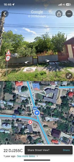 Vanzare teren pentru constructii, Smardan jud,Galati( primarie), sup. 1116 mp, - 2