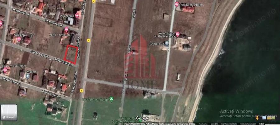 Costinesti- Golful Francez- 500 mp- Intravilan- D=30 ml- Utilitati - 6