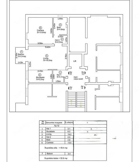 Apartament cu 2 camere semidecomandat în Freidorf